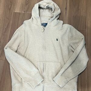 Polo by Ralph Lauren Men's Cream Hoodie Sweater